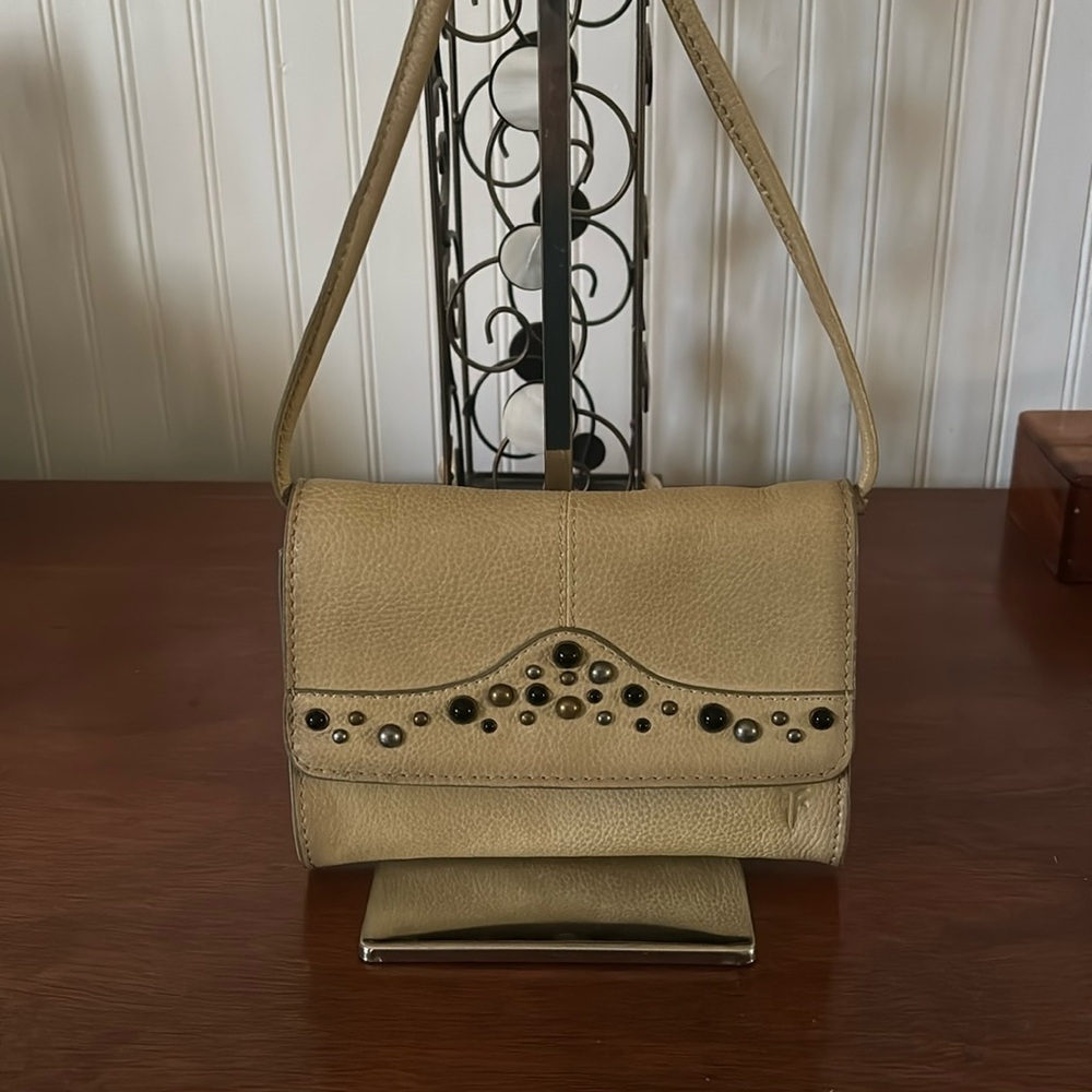Frye Callie Leather Crossbody Bag w/ Detachable strap